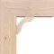 Ekena Millwork Olympic Block Smooth Bracket w/ Offset Brace, Douglas Fir, 7 1/2"W x 18"D x 18"H BKT0806X18X18OLY05SDF - alternate 3